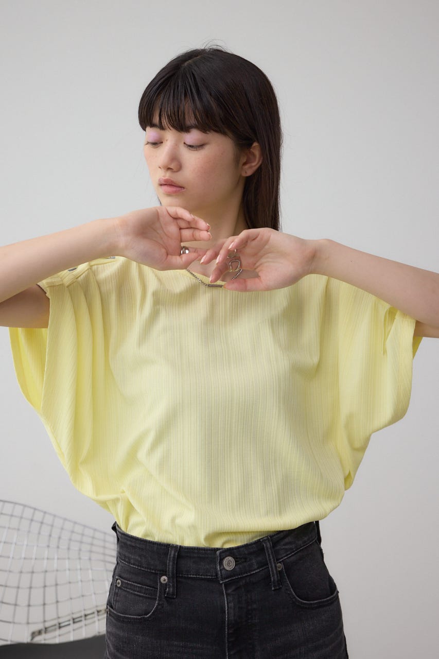 アイレットカットトップス L/YEL FREE