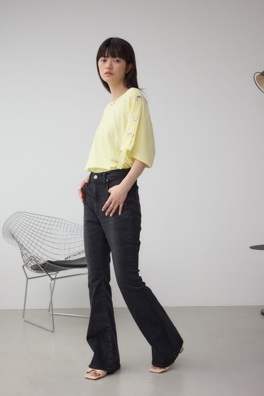 アイレットカットトップス L/YEL FREE