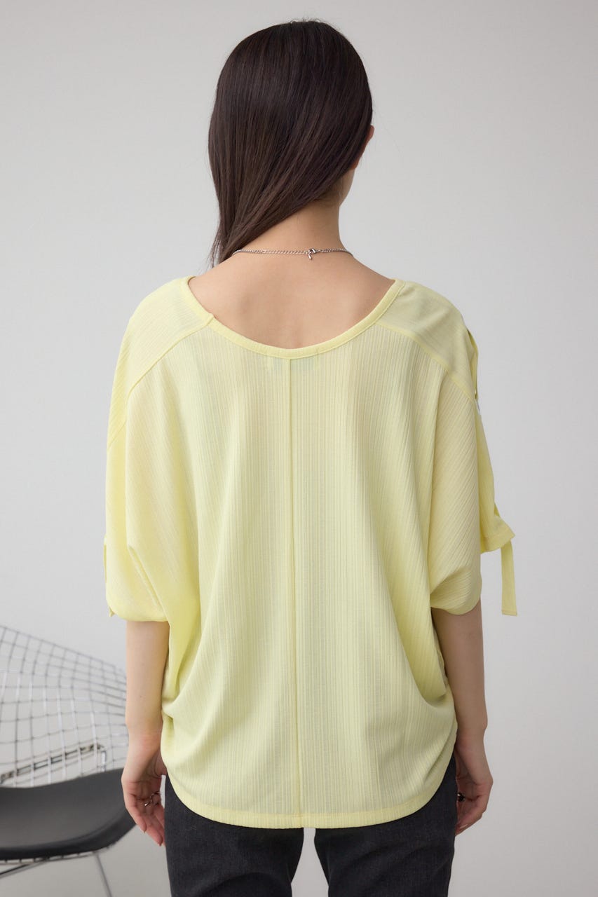 アイレットカットトップス L/YEL FREE