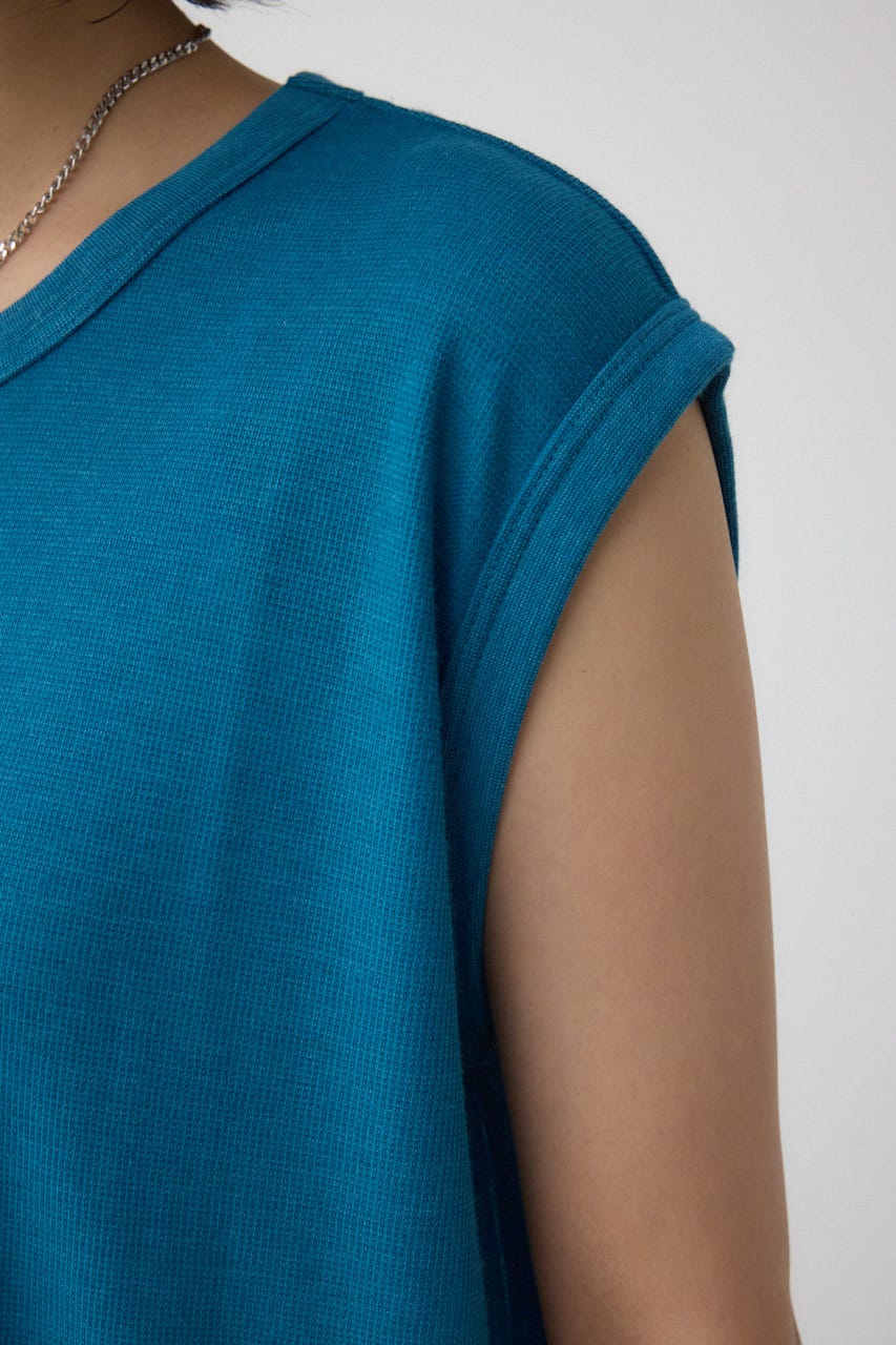 AZUL BY MOUSSY | シアーワッフルノースリーブTシャツ (タンク