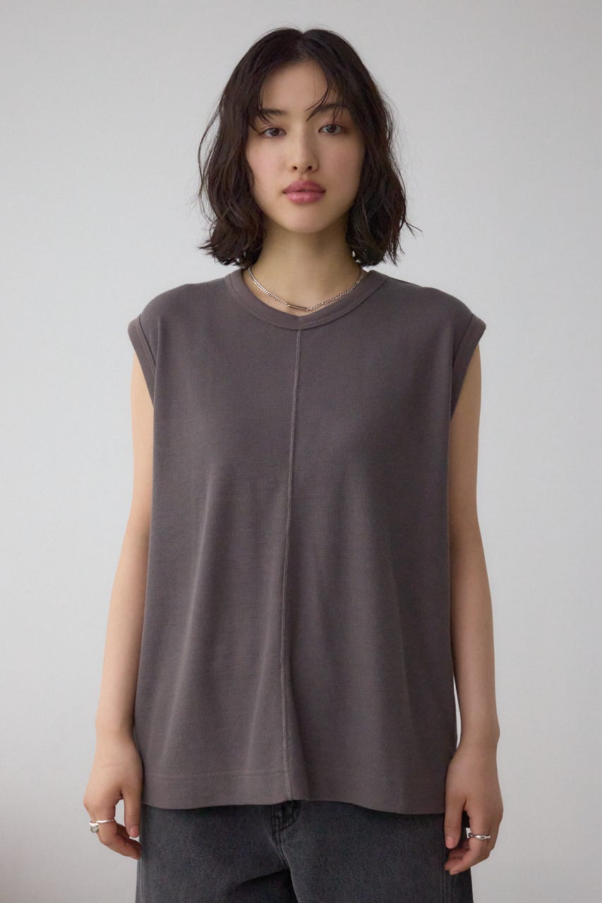 AZUL BY MOUSSY | シアーワッフルノースリーブTシャツ (タンク
