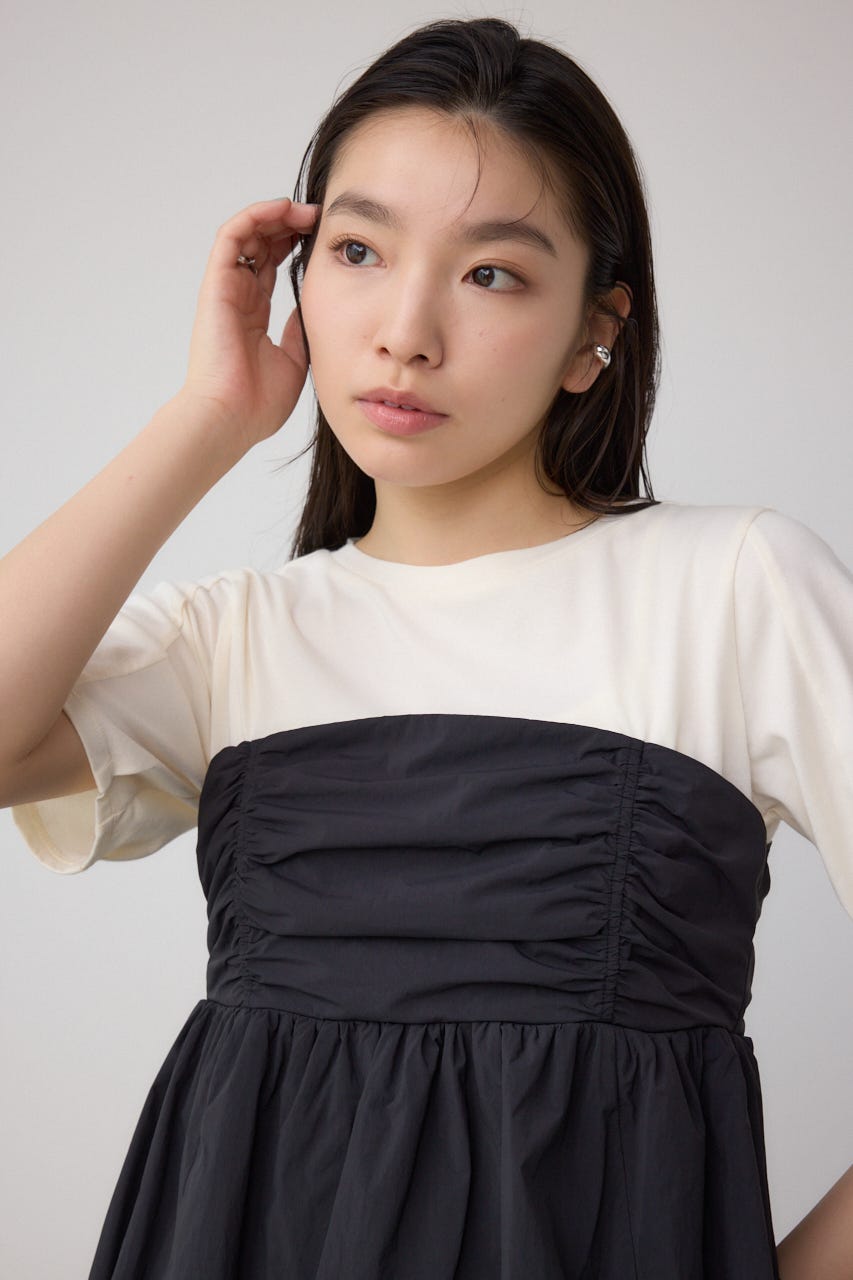 AZUL BY MOUSSY | ペプラムバルーントップス (Tシャツ・カットソー