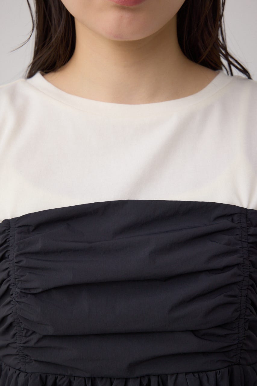 ペプラムバルーントップス BLK M