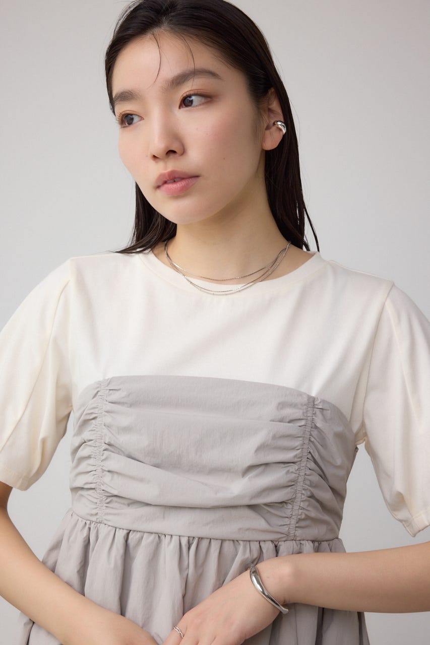 AZUL BY MOUSSY | ペプラムバルーントップス (Tシャツ・カットソー