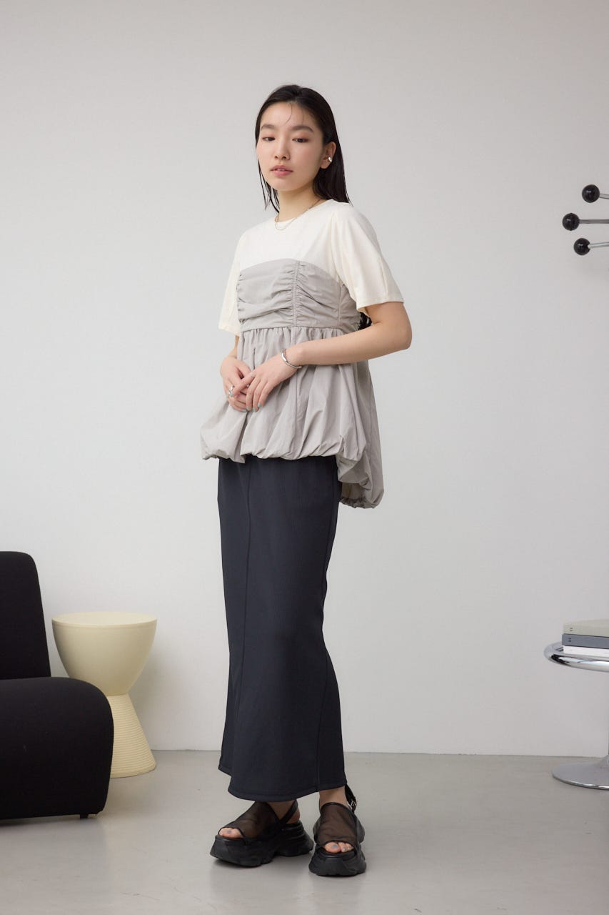AZUL BY MOUSSY | ペプラムバルーントップス (Tシャツ・カットソー