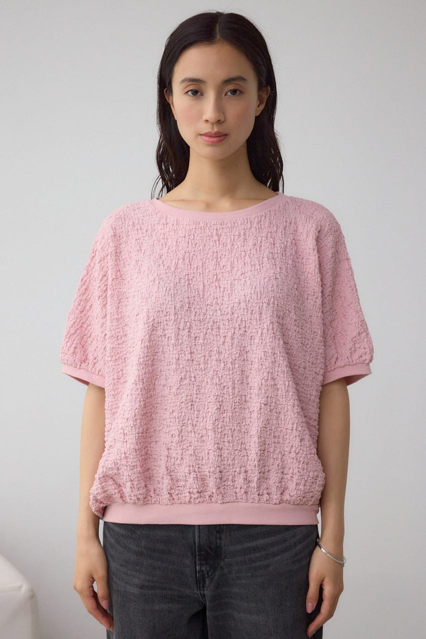 カットジャカードトップス L/PNK FREE