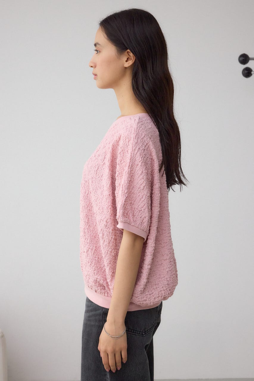 カットジャカードトップス L/PNK FREE