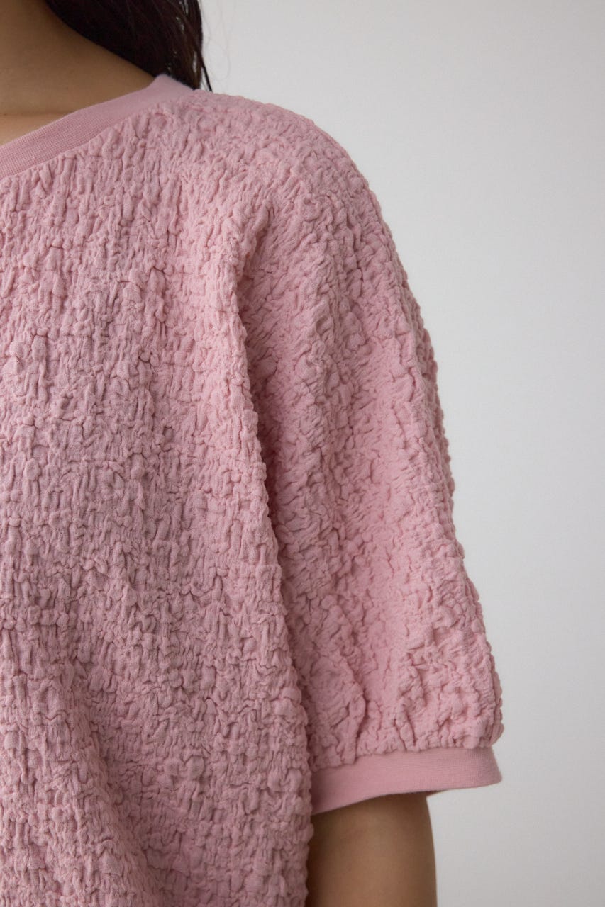 カットジャカードトップス L/PNK FREE