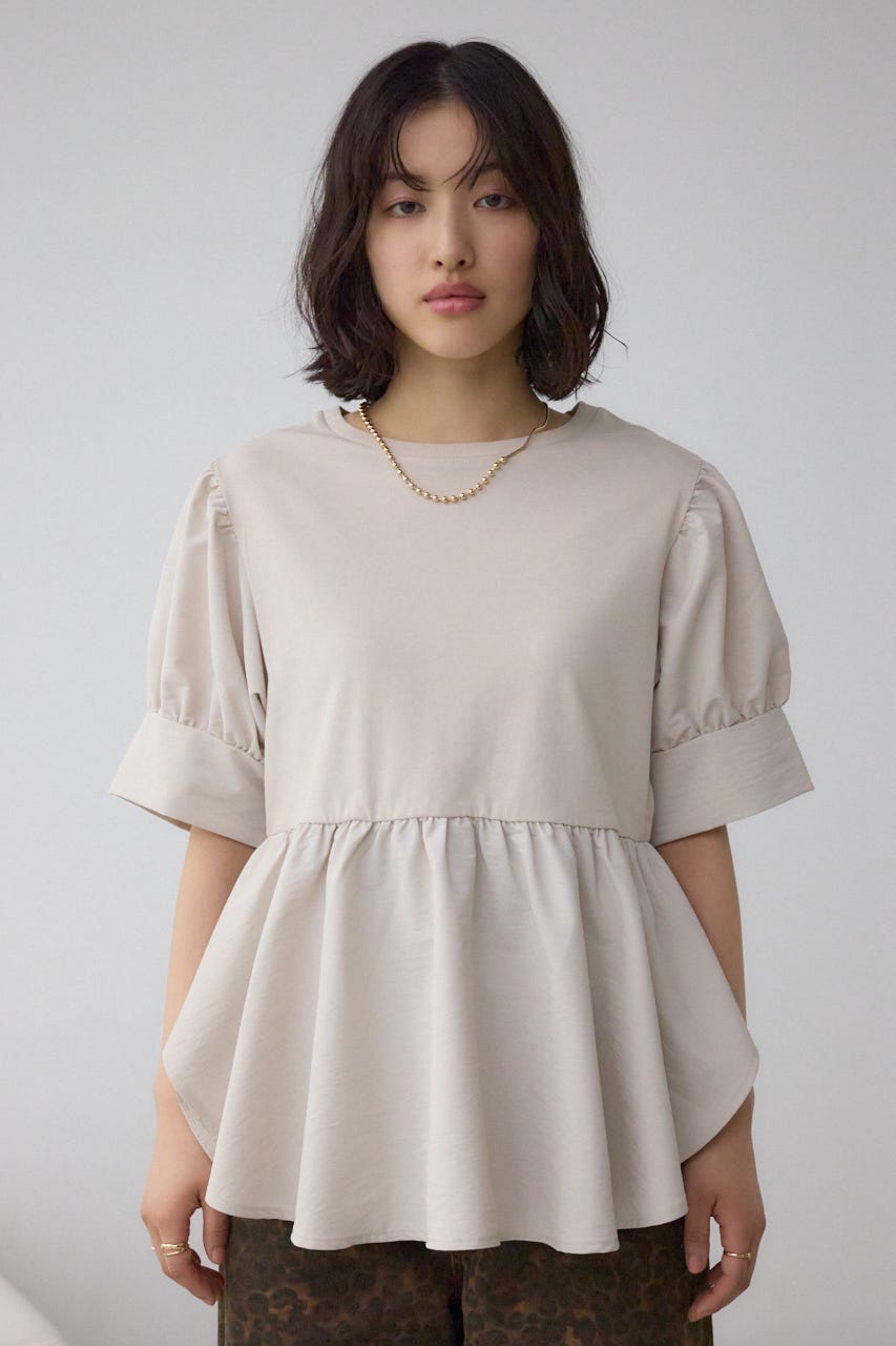 CFCL ぺプラムトップス　freesize AZUL BY MOUSSY | 袖カフスペプラムトップス (チュニック