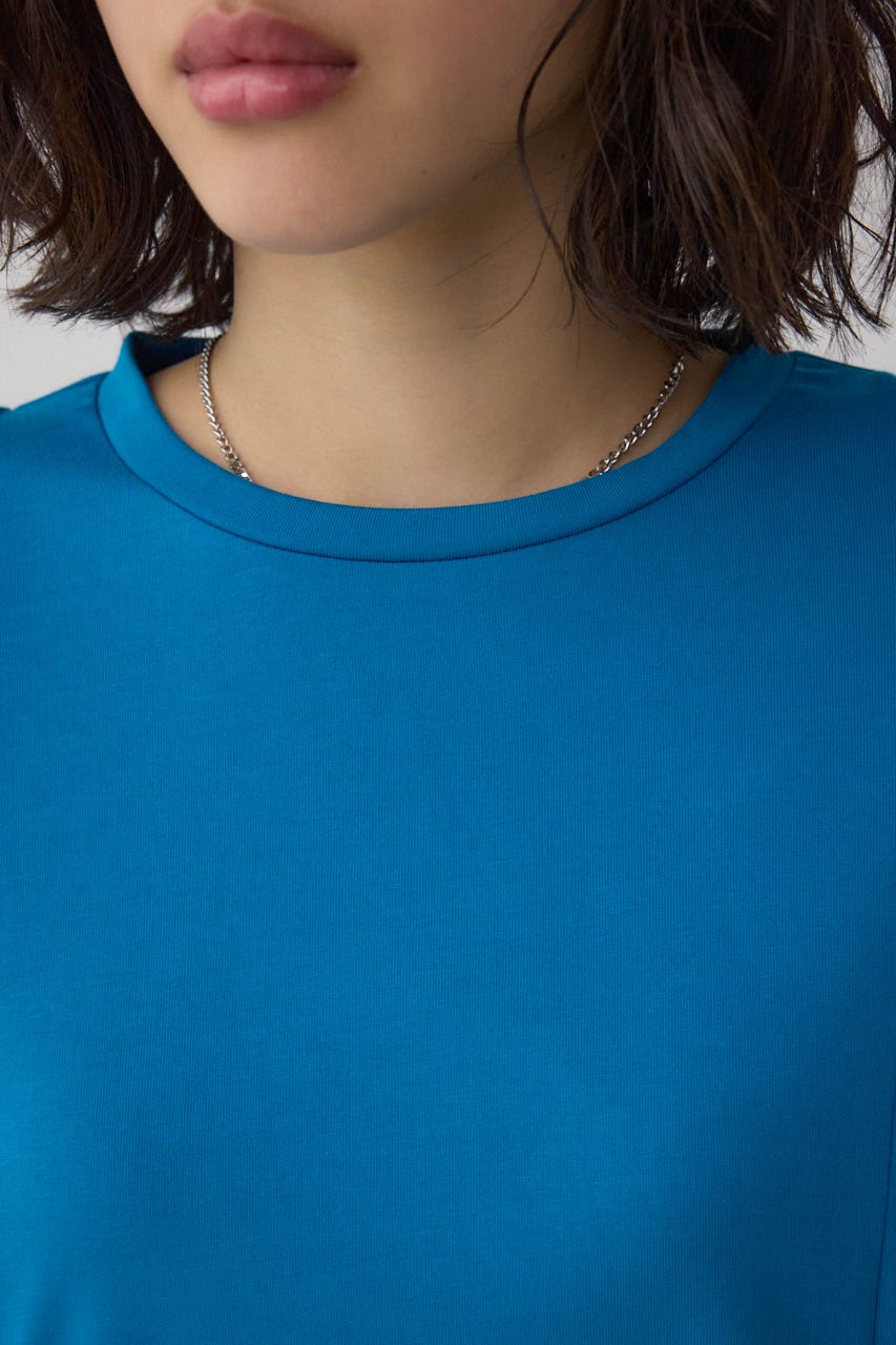 ラッフルカットトップス BLU M