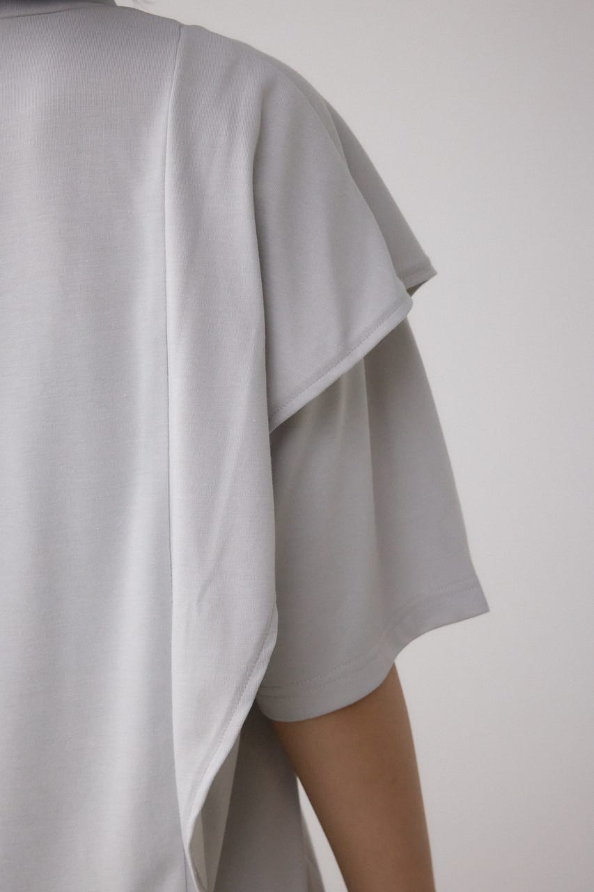 ラッフルカットトップス L/GRY M