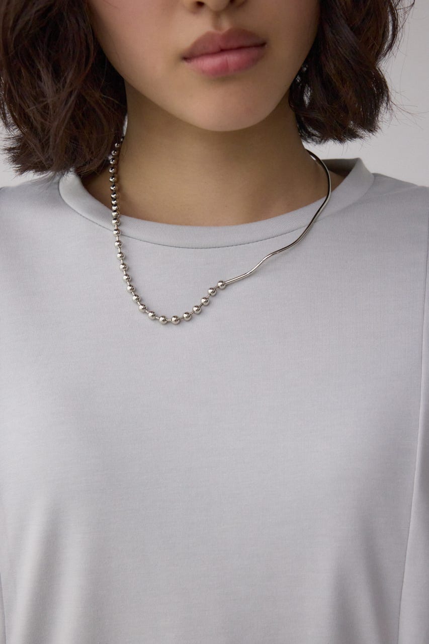 ラッフルカットトップス L/GRY M