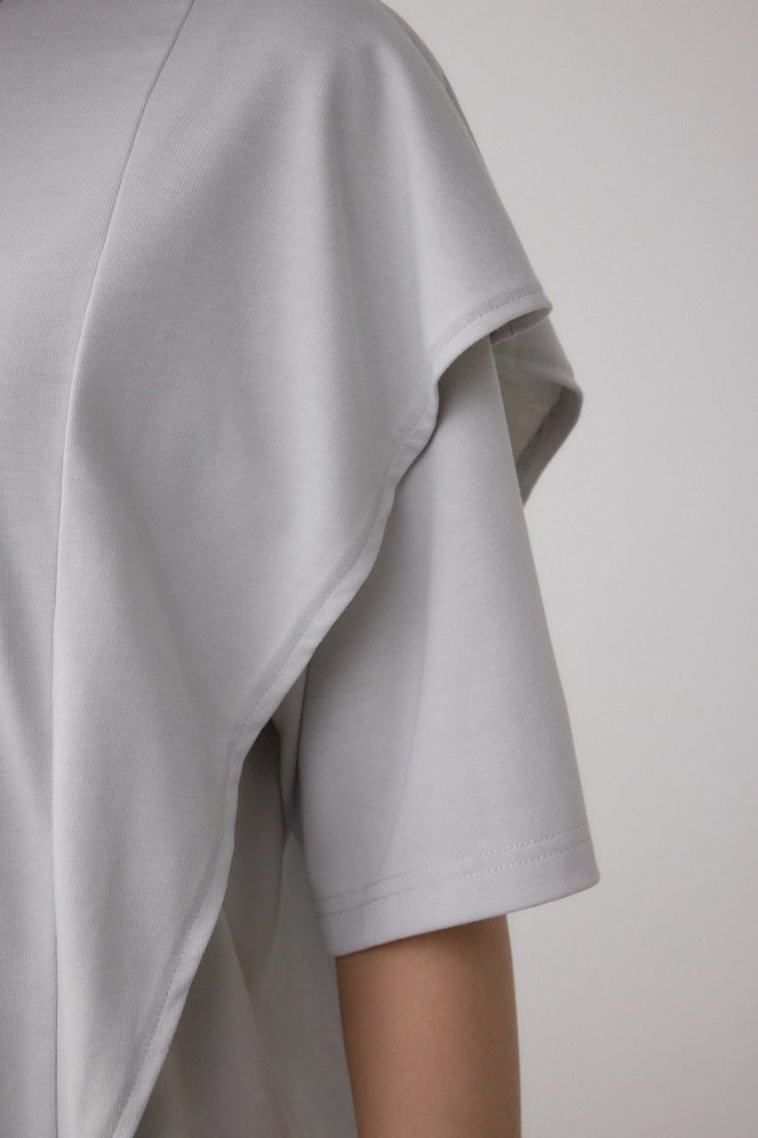 ラッフルカットトップス L/GRY M