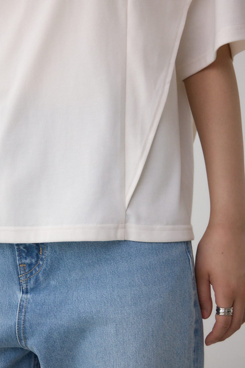 ラッフルカットトップス O/WHT M