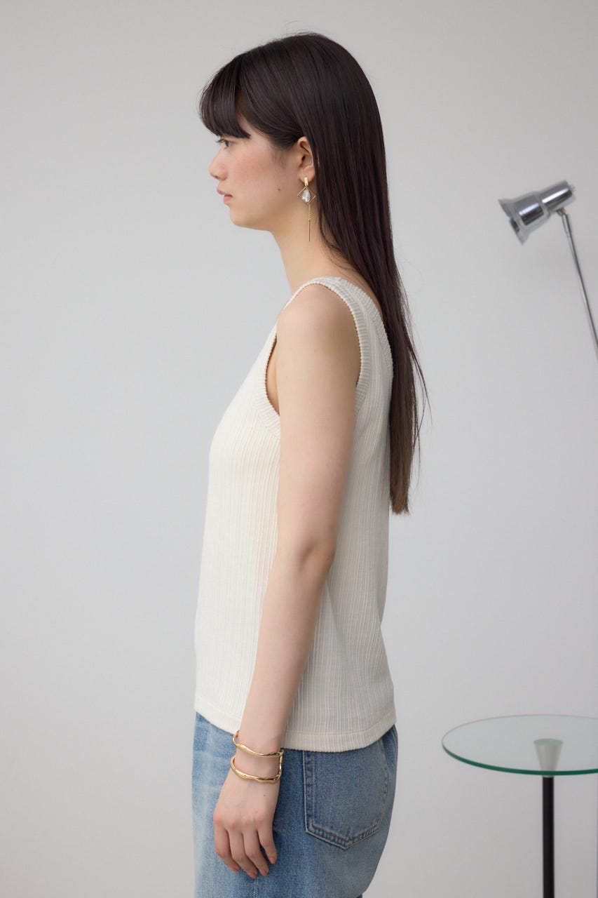 MOUSSY デニムタンクトップ 最安値！！ MOUSSY | LACE DOCKING タンクトップ (タンクトップ ) |SHEL