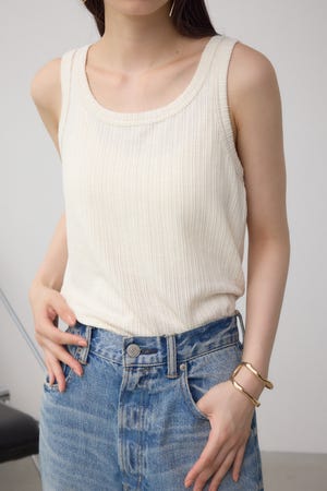 2WAYリブタンクトップ