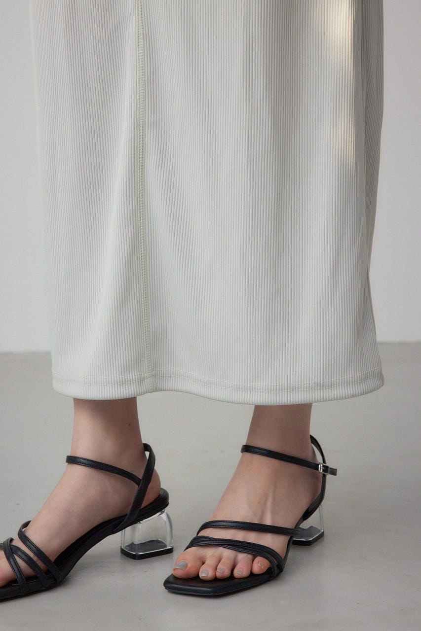 AZUL BY MOUSSY | ドライタッチリブナロースカート (スカート(ロング
