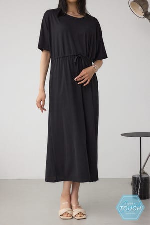 AZUL by moussy - ワンピ風ロンT シャギースリーブミニニットワンピース[品番：AZLW0021470