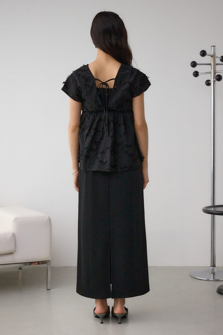 ビスチェレイヤードキャミワンピース BLK S