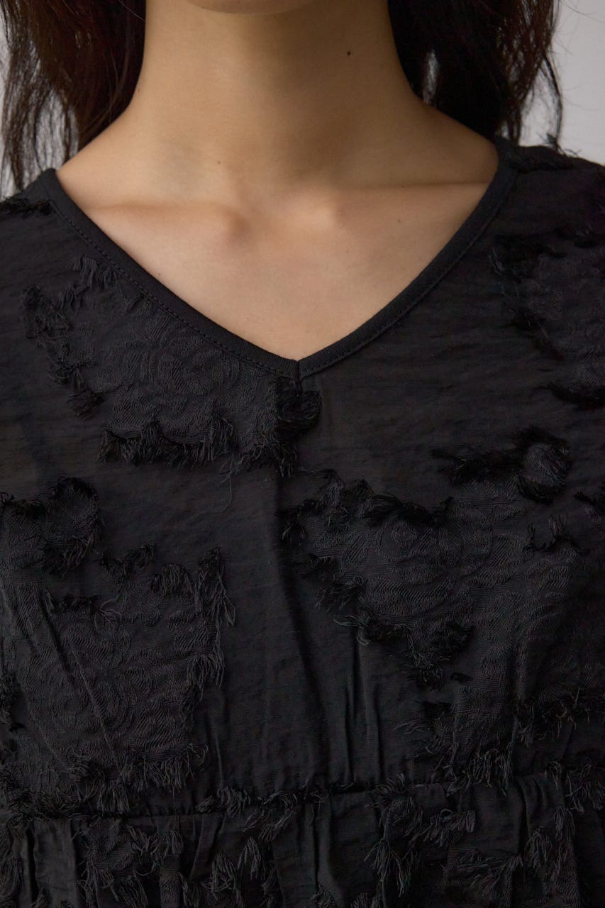 ビスチェレイヤードキャミワンピース BLK S