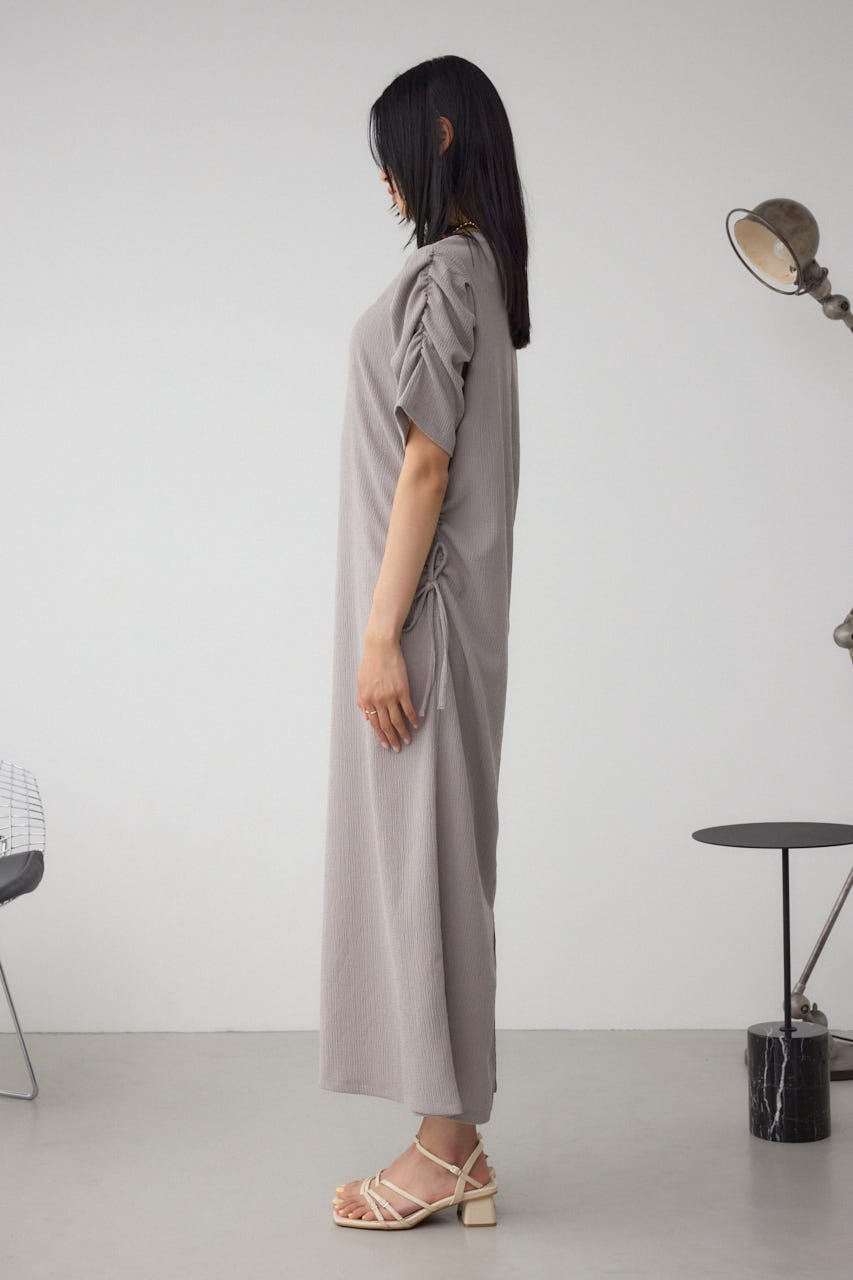 サイドシャーリングワンピース L/GRY FREE