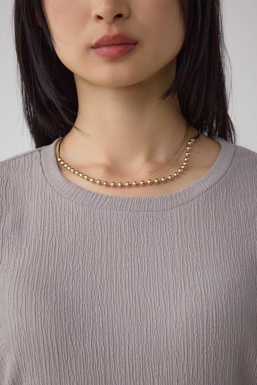 サイドシャーリングワンピース L/GRY FREE