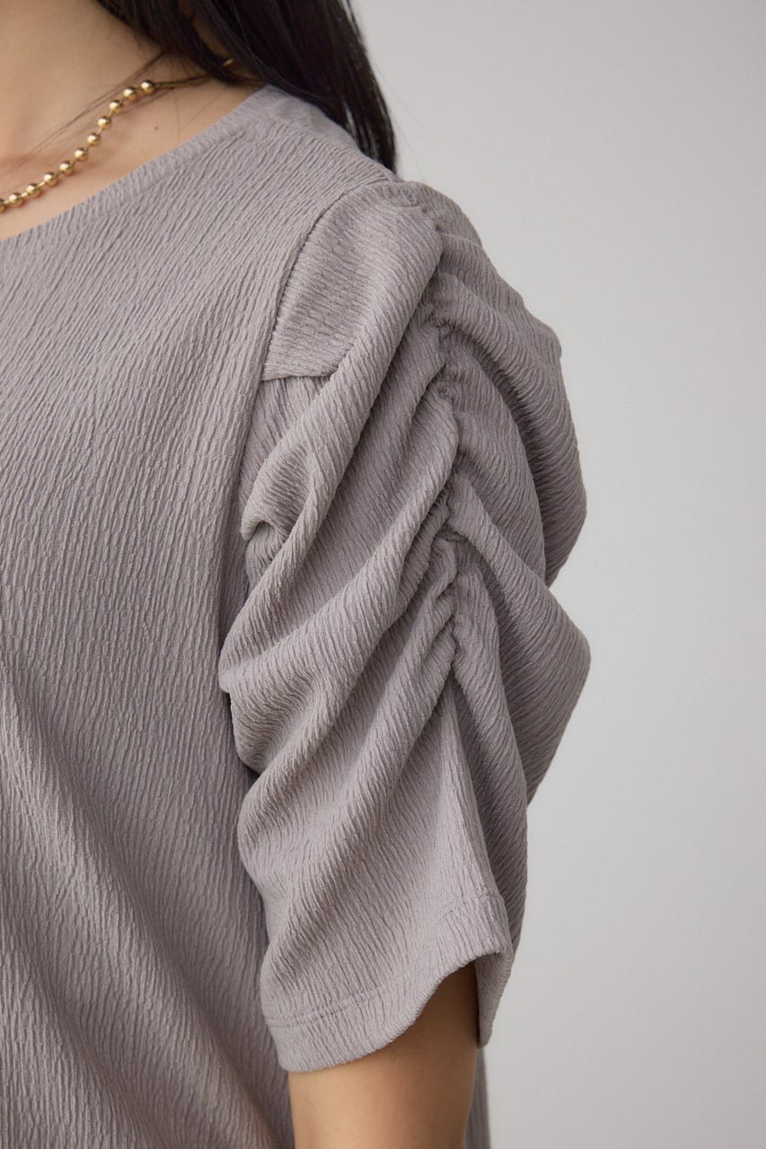 サイドシャーリングワンピース L/GRY FREE