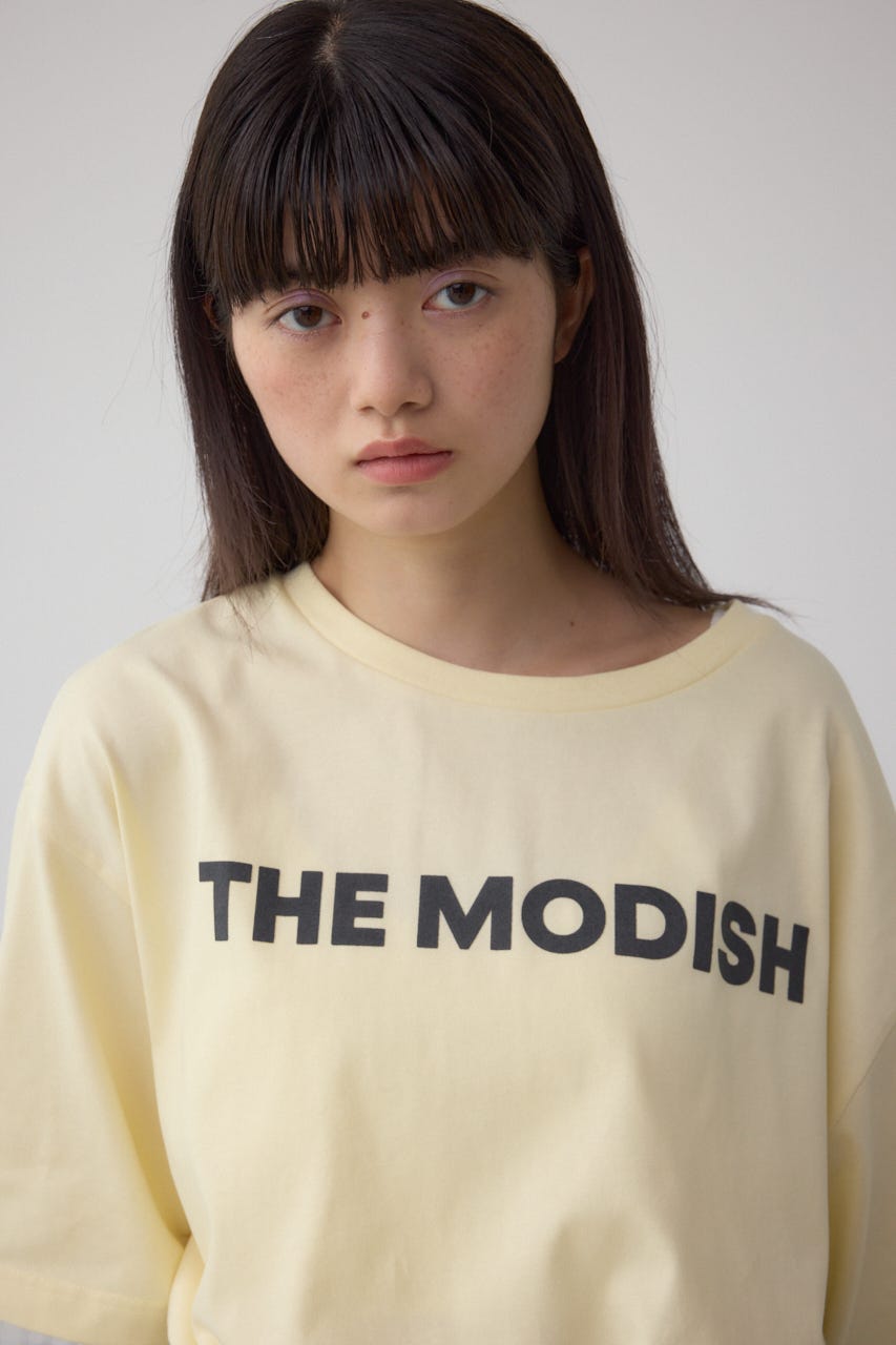 フロッキープリントTシャツ L/YEL FREE