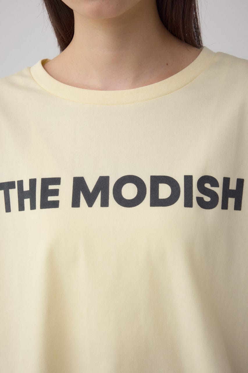 フロッキープリントTシャツ L/YEL FREE