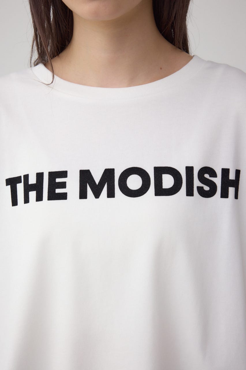 フロッキープリントTシャツ WHT FREE