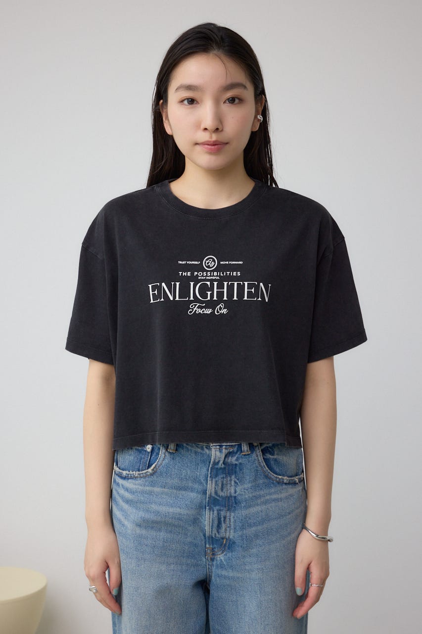 カコウプリントTシャツ C.GRY M