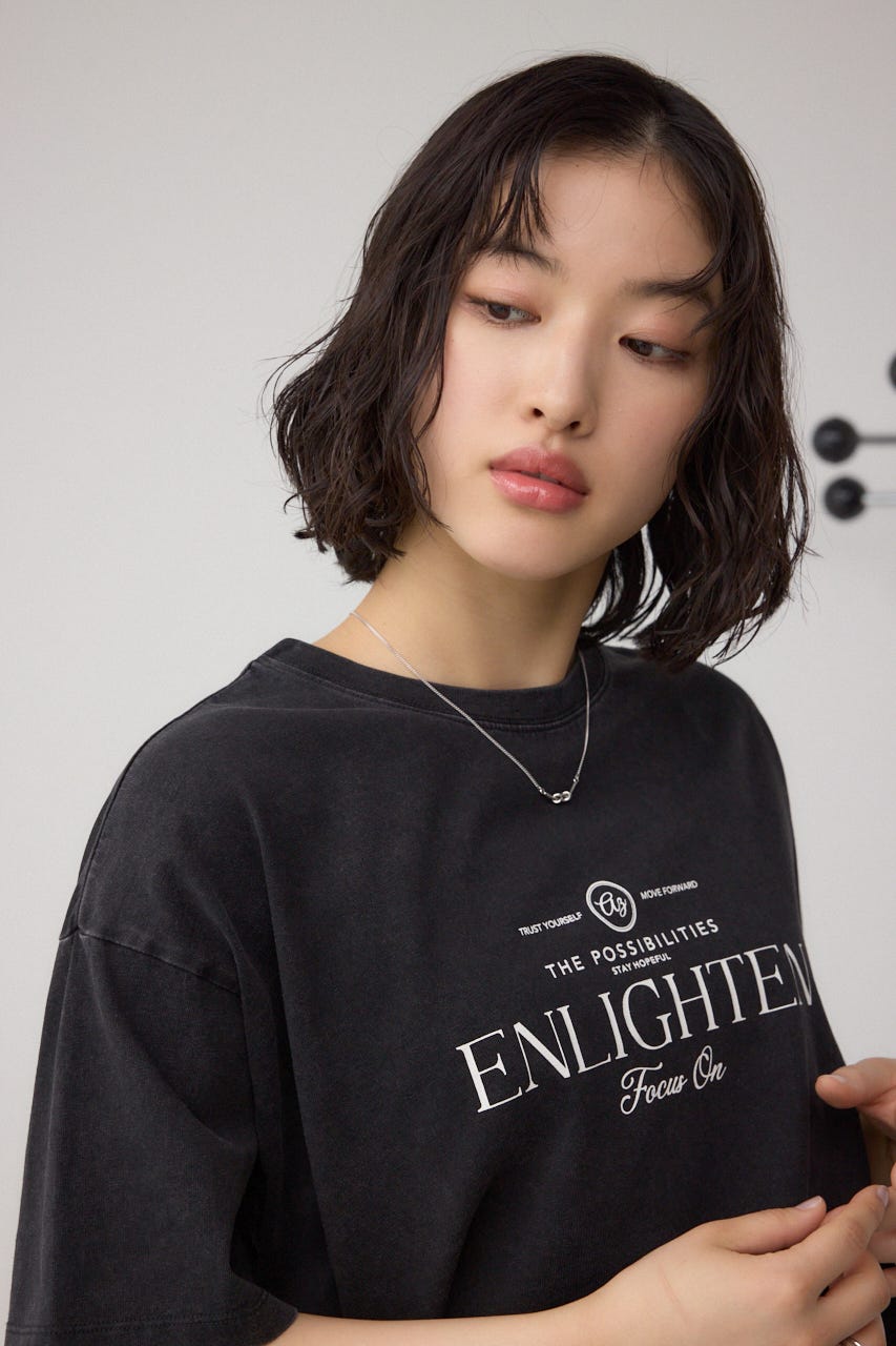 カコウプリントTシャツ C.GRY M