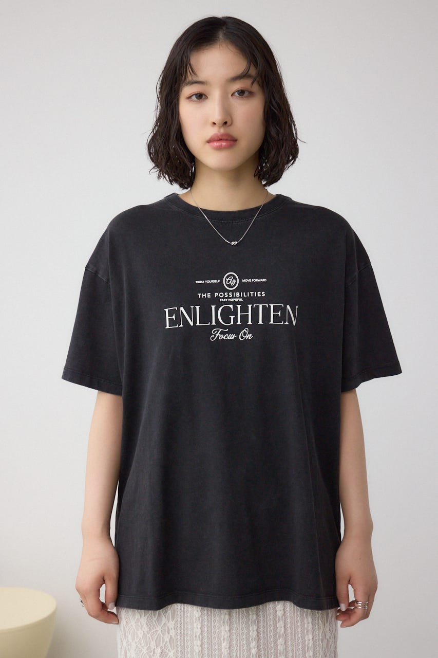 カコウプリントTシャツ C.GRY M