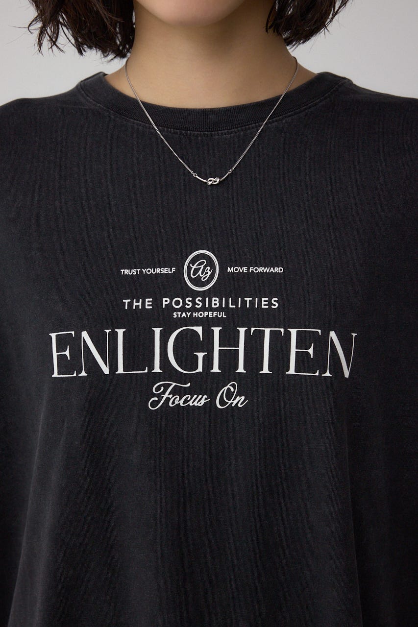 カコウプリントTシャツ C.GRY M