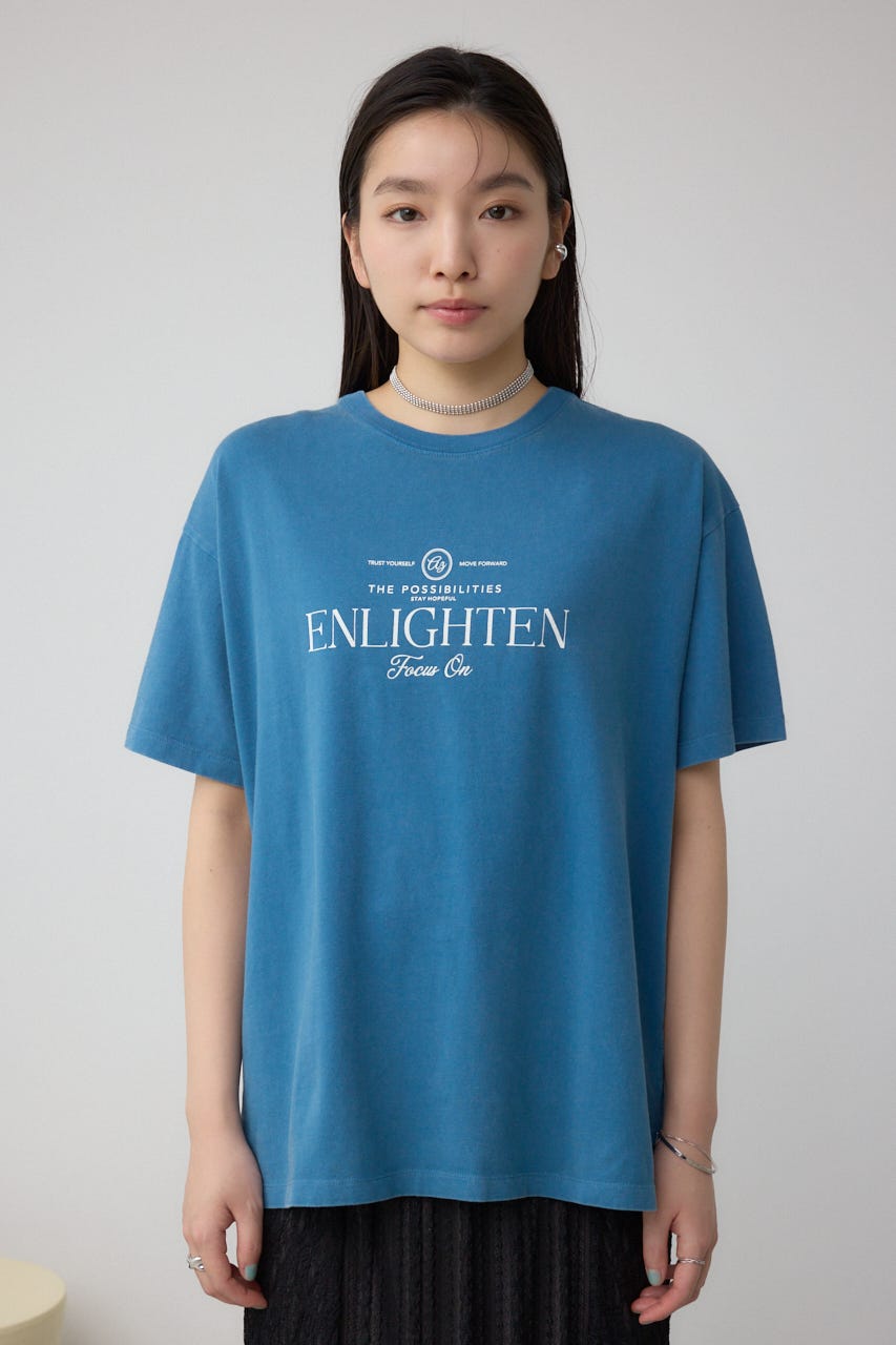 カコウプリントTシャツ D/BLU M
