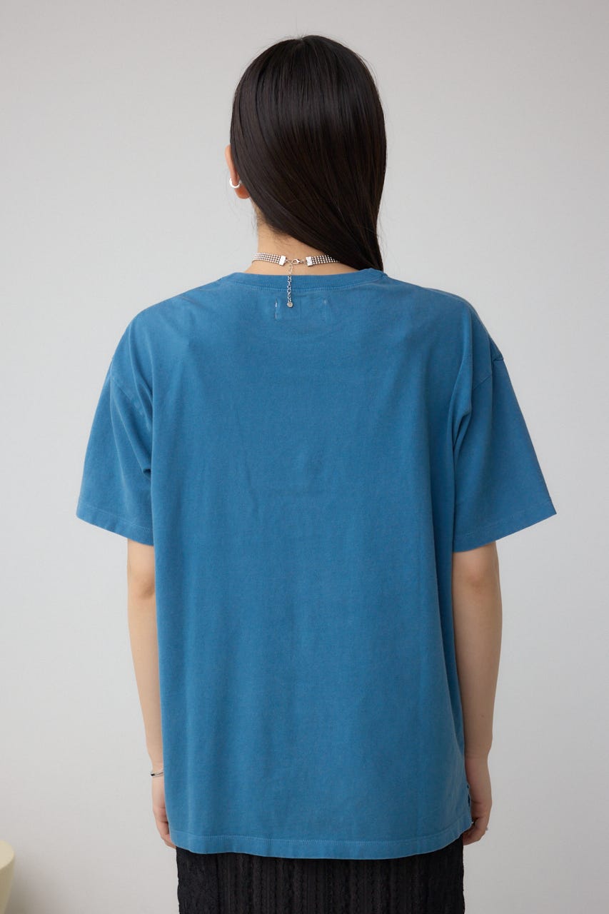 カコウプリントTシャツ D/BLU M
