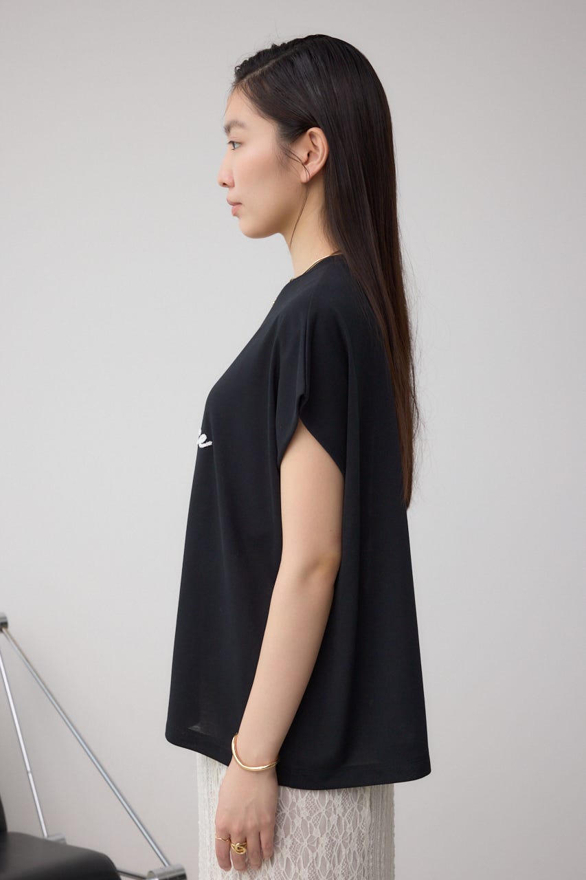 シシュウロゴTシャツ BLK FREE