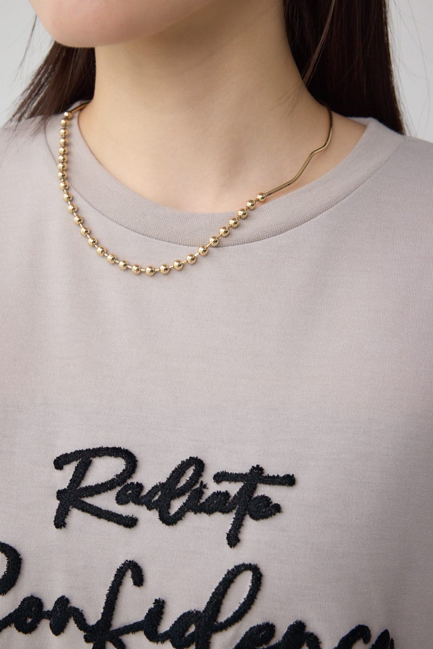 シシュウロゴTシャツ L/GRY FREE