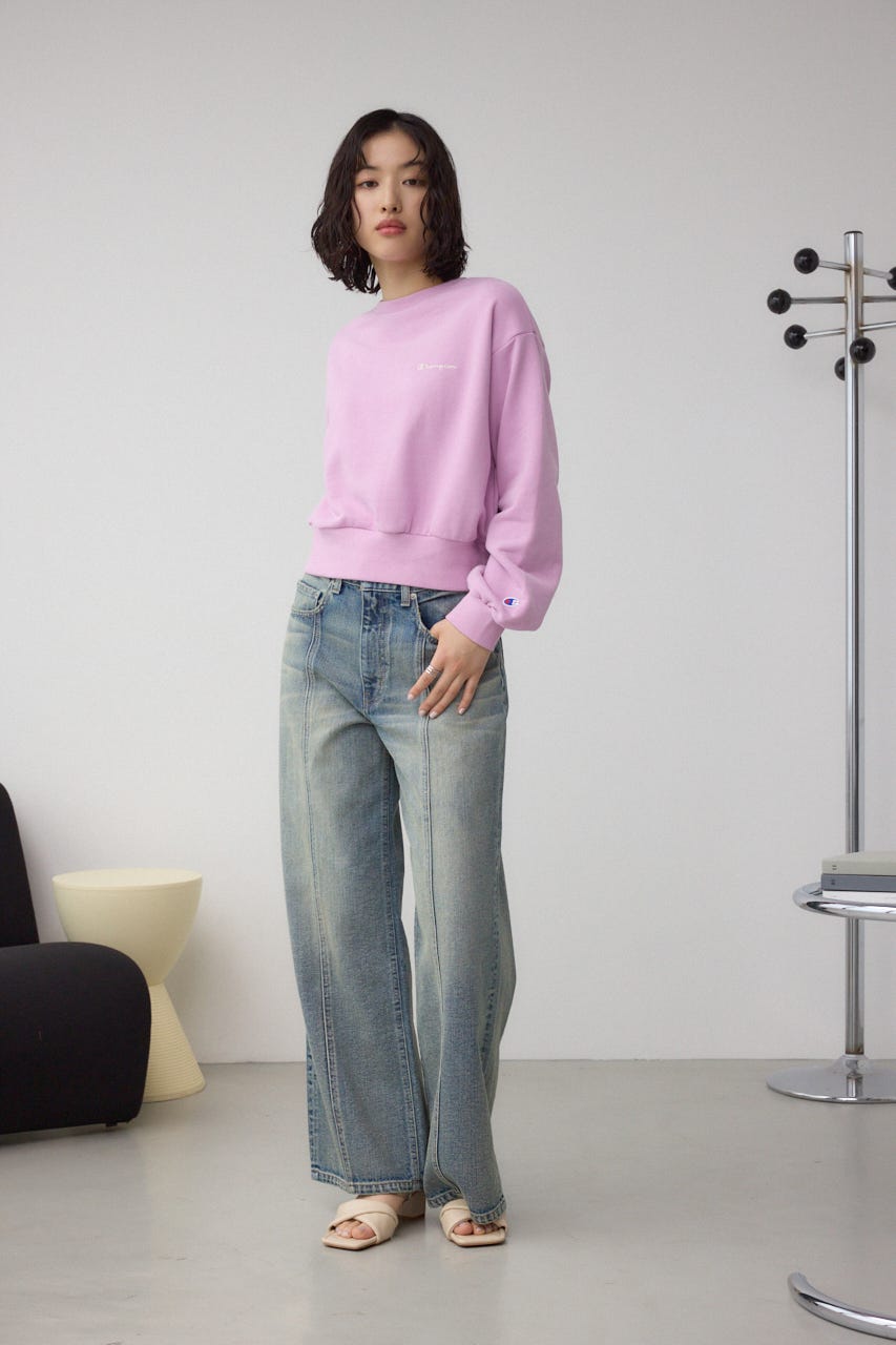 Champion CREW NECK SWEATSHIRT PUR M