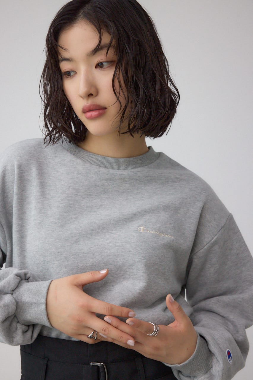 Champion CREW NECK SWEATSHIRT T.GRY M
