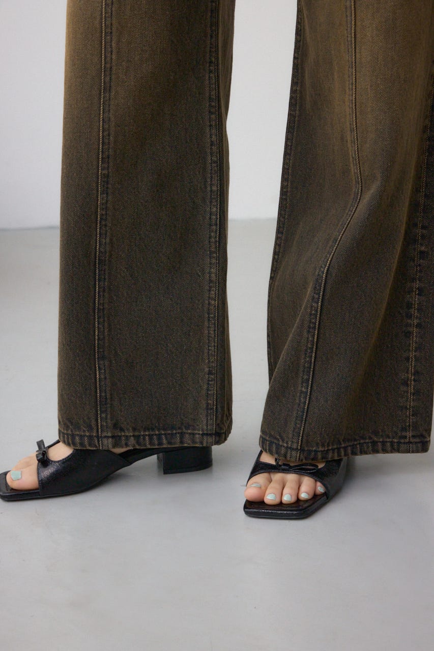 AZUL DENIM ヴィンテージワイドデニム BLK M