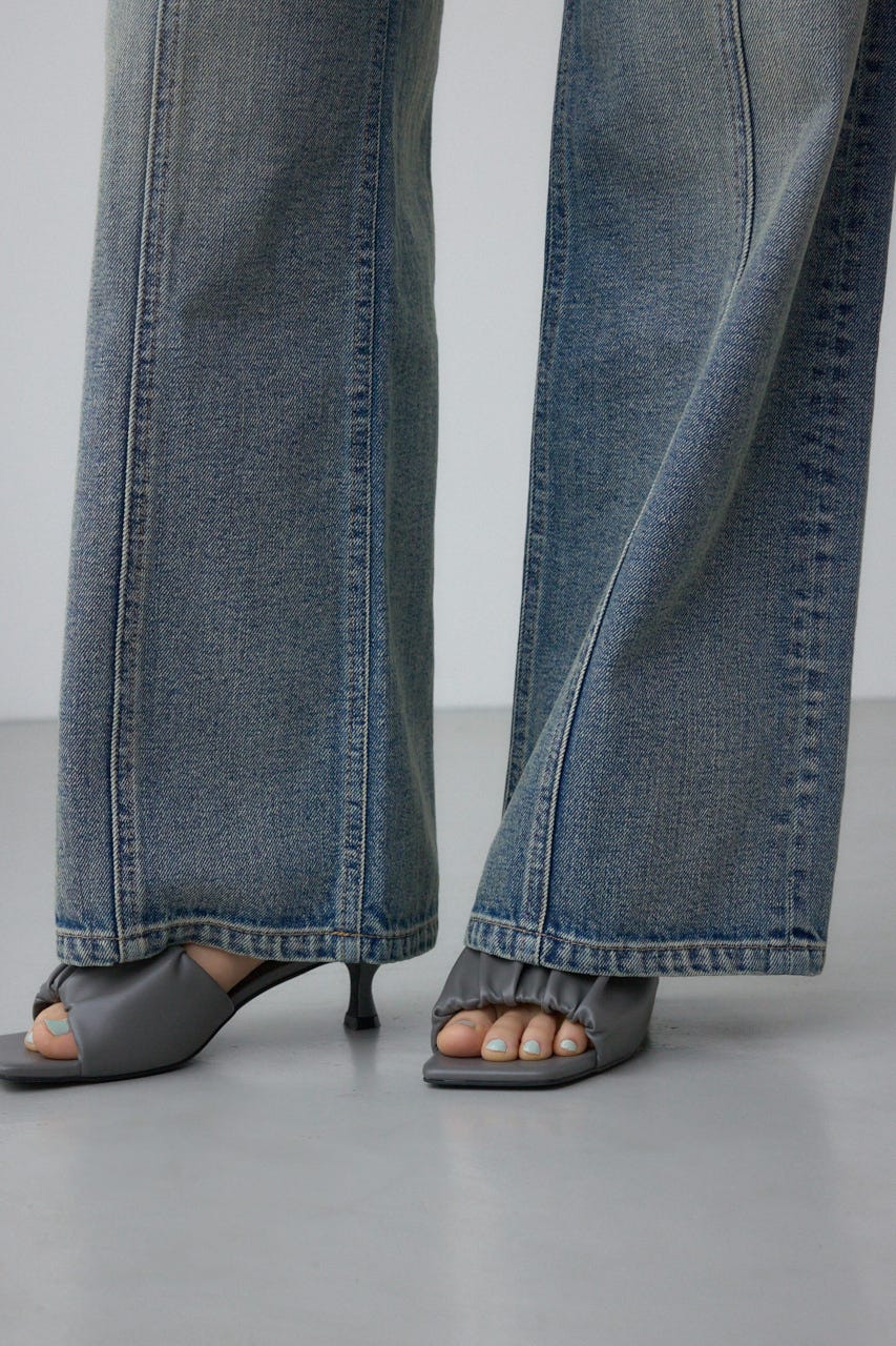 AZUL DENIM ヴィンテージワイドデニム L/BLU M