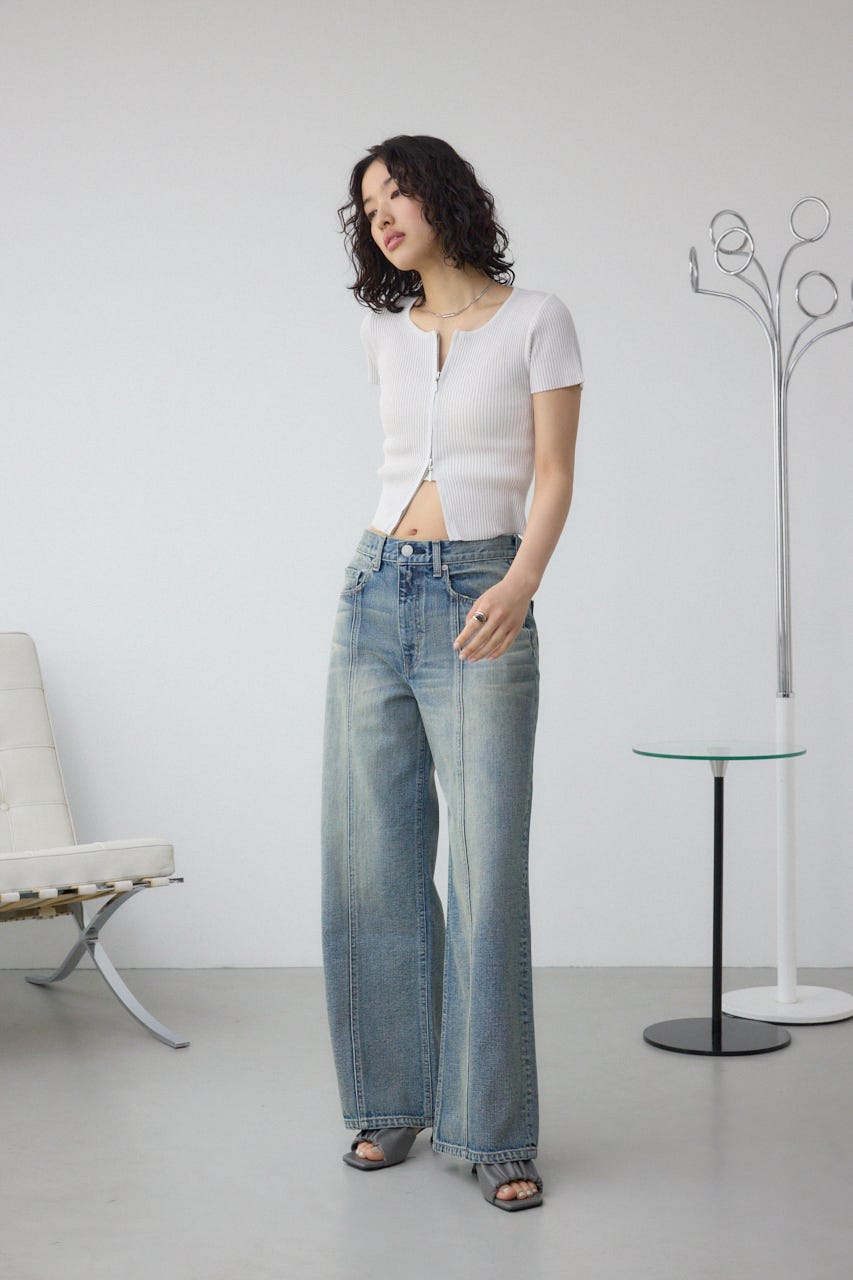 AZUL DENIM ヴィンテージワイドデニム L/BLU M