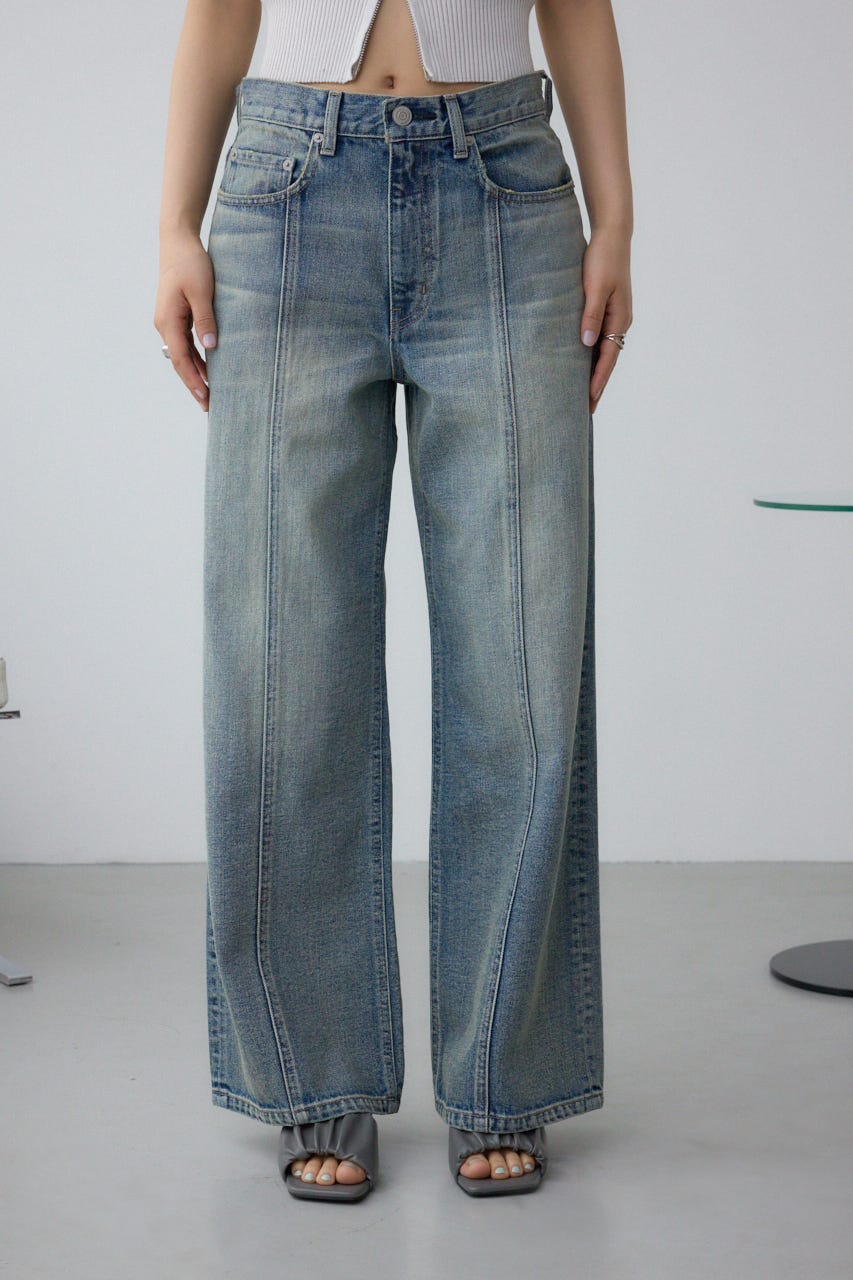 AZUL DENIM ヴィンテージワイドデニム L/BLU M
