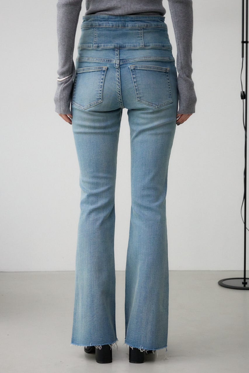 MOUSSY ハイウエスト フレアパンツ デニム MOUSSY ハイウエストフレアデニムパンツ ブーツカット ジーンズ