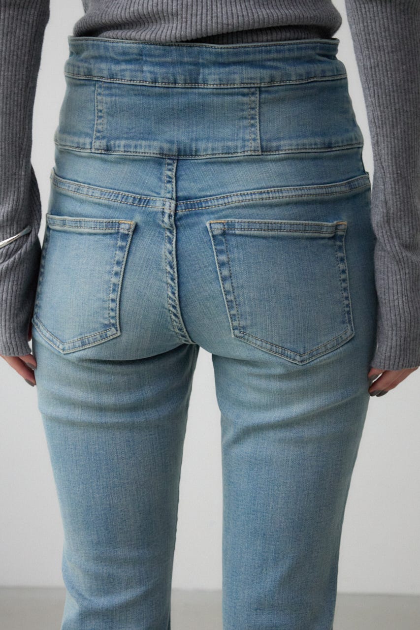 AZUL BY MOUSSY ハイウエストボタンフレアデニム AZUL BY MOUSSY | AZUL DENIM ハイウエストボタンフレアデニム