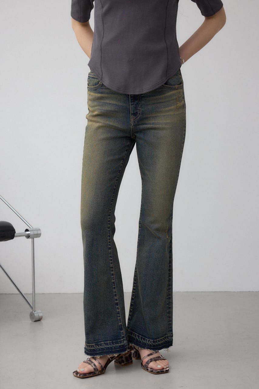 AZUL BY MOUSSY | AZUL DENIM デザインフレアデニム (フレア