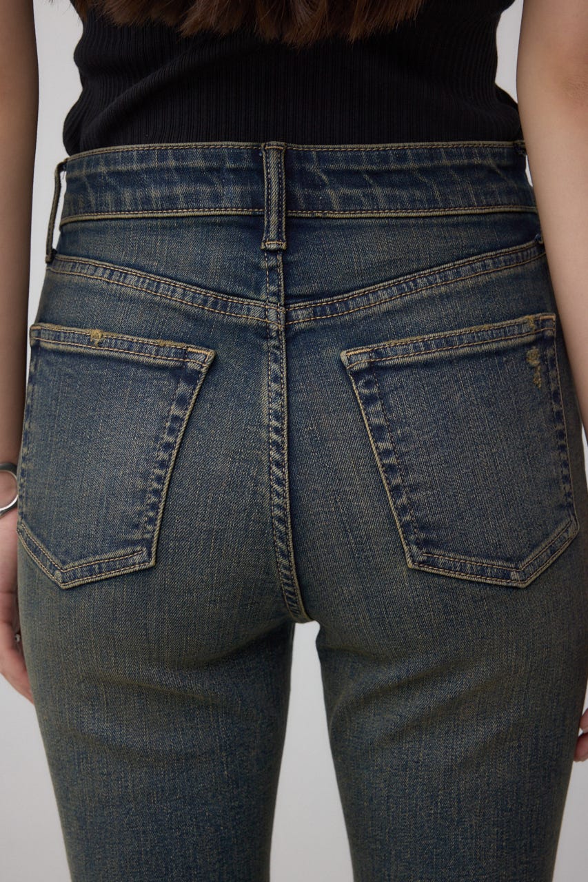 AZUL DENIM フレアデニム ブルー S 美品 アズールバイマウジー AZUL BY MOUSSY AZUL DENIM フレアデニム