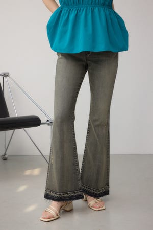AZUL DENIM デザインフレアデニム