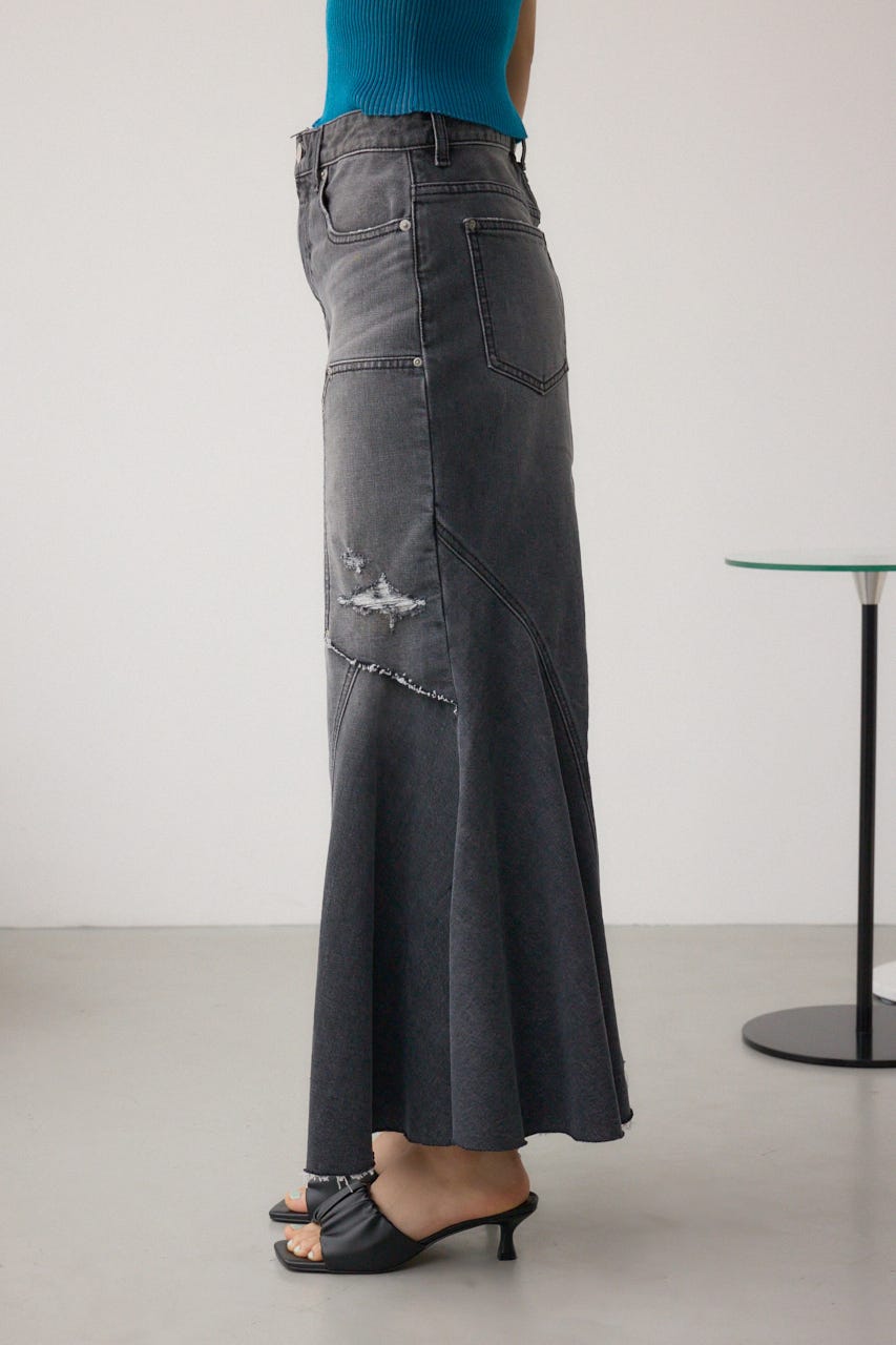 AZUL BY MOUSSY | AZUL DENIM ダメージマーメイドスカート (スカート
